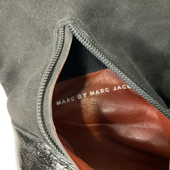 MARC by MARC JACOBS Leather/Suede Slouch Boots 39 - Picture 7 of 9
